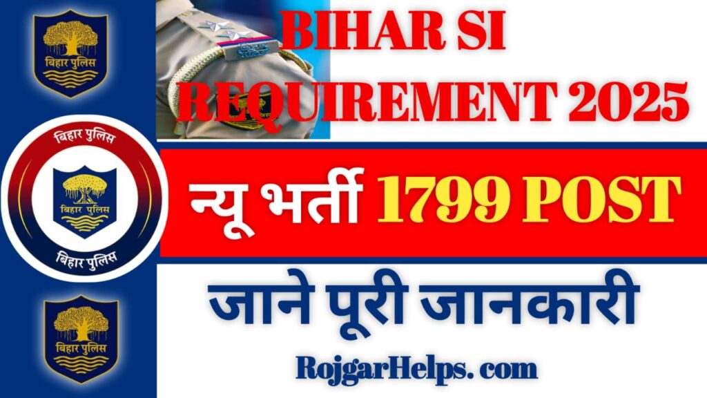 Bihar Police SI Recruitment 2025